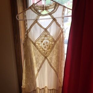 Beautiful Free People Angel Lace Dress